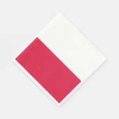 Polenflagge Serviette (Ecke)