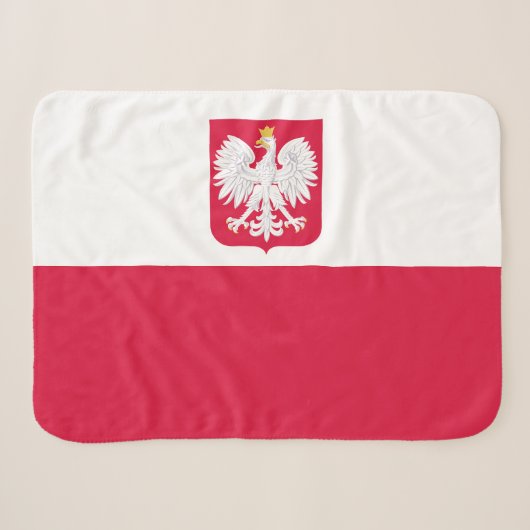 Polenflagge Sherpadecke (Vorderseite (Horizontal))