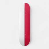 Polenflagge Skateboard (Vorderseite)