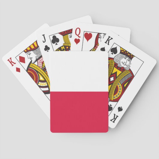 Polenflagge Spielkarten (Rückseite)