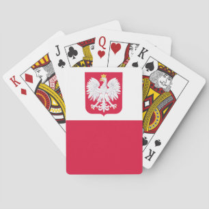 Polenflagge Spielkarten