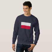 Polenflagge Sweatshirt (Vorne ganz)