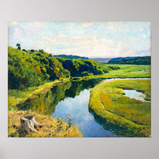 Polenov - Fluss Klyazma Poster (Vorne)