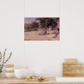 Polenov - Olivenbäume in Palästina Poster (Küche)