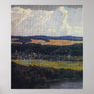 Polenov - Tarusa von der Hohen Bank der Oka Poster