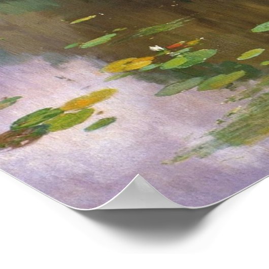 Polenov - überwucherter Teich Poster (Ecke)