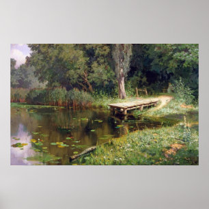 Polenov - Verwachsener Teich Poster