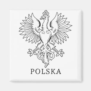Polens Weißer Adler Zeitgemäßes Staatssymbol Magnet