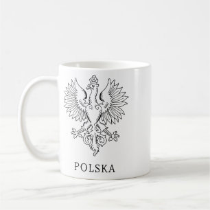 Polens Weißer Adler Zeitgenössisches Staatssymbol Kaffeetasse