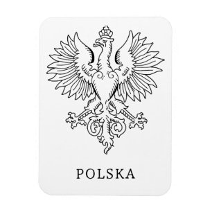 Polens Weißer Adler Zeitgenössisches Staatssymbol  Magnet
