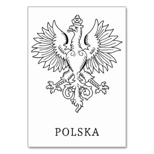 Polens Weißer Adler Zeitgenössisches Staatssymbol Tischnummer