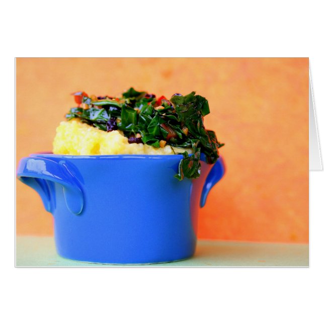 Polenta mit Grüntönen (Vorderseite (Horizontal))