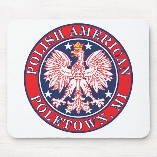 Poletown Michigan Polish Mousepad (Vorne)