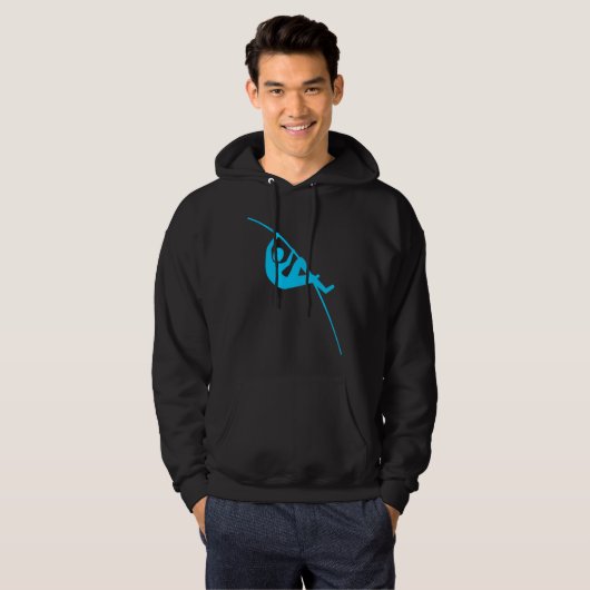 PoleVaulting - Himmel-Blau Hoodie (Vorne ganz)