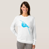 PoleVaulting - Himmel-Blau T-Shirt (Vorne ganz)