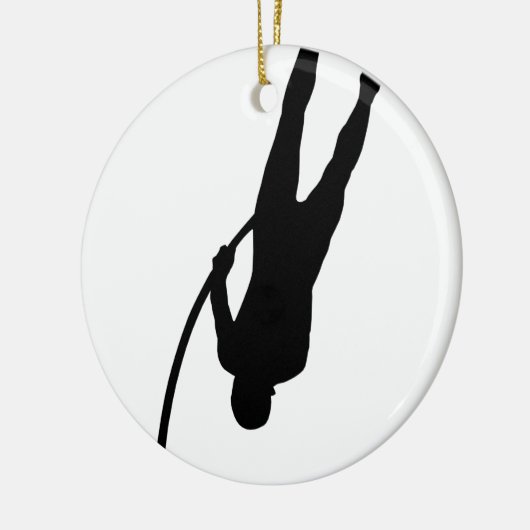 PoleVaulting Keramik Ornament (Links)