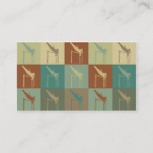 Polevaulting-Pop-Kunst Visitenkarte (Rückseite)