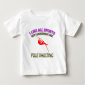 Polevaultingentwürfe Baby T-shirt (Vorderseite)