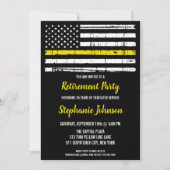 Police 911 Rückführung der Spediteure dünne gelbe Einladung (Vorderseite)