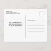 Police 911 Rückführung der Spediteure - dünne Gold Ankündigungspostkarte (Rückseite)