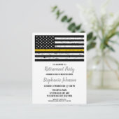 Police 911 Rückführung der Spediteure - dünne Gold Ankündigungspostkarte (Stehend Vorderseite)