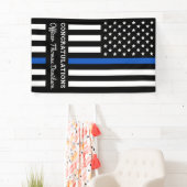 Police Abschluss Thin Blue Line Party Banner (Insitu)