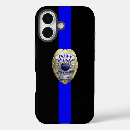 Police Abzeichen Thin Blue Line Fall Mate iPhone F Case-Mate iPhone Hülle (Rückseite)