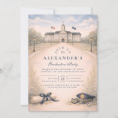 Police Academy Badge Ceremony Graduation Einladung (Vorderseite)