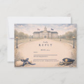 Police Academy Badge Ceremony Graduation RSVP Karte (Vorderseite)