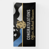 Police Academy Graduation Law Enforcement Officer Banner (Vertikal)