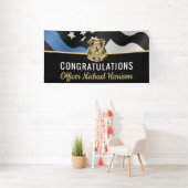 Police Academy Graduation Law Enforcement Officer Banner (Insitu)