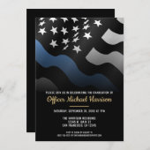 Police Academy Graduation Law Enforcement Officer Einladung (Vorne/Hinten)