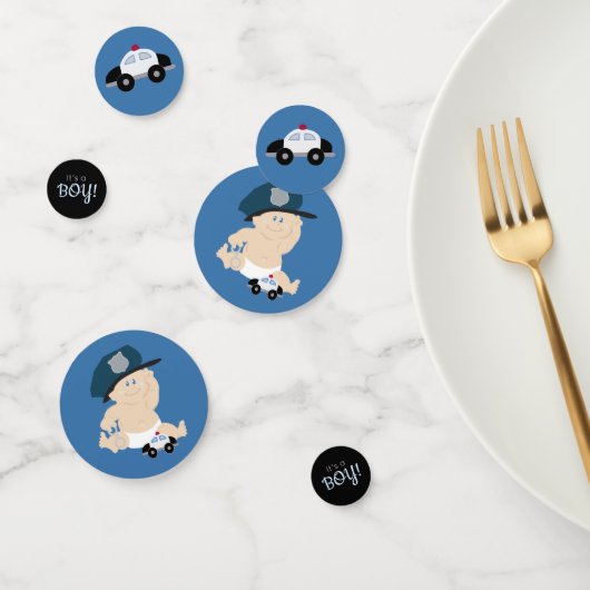 Police Baby Shower Baby Polizist Baby Dusche Confe Konfetti (Gruppe)