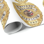 Police_Badge_Retired Geschenkpapier (Rolleneckpunkt)