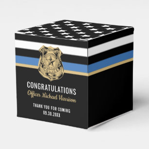 Police Blue Line Flag Herzlichen Glückwunsch Absc Geschenkschachtel