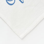 Police Blue Line Flag Herzlichen Glückwunsch Absch Fleecedecke (Ecke)