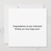 Police Blue Line Flag Herzlichen Glückwunsch Ruhes Karte (Rückseite)