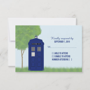 Police Box RSVP-Karte v4 RSVP Karte