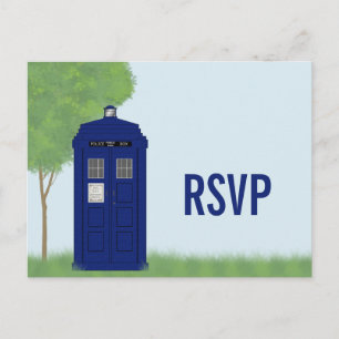 Police Box RSVP Postkarte v4