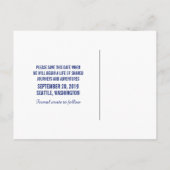 Police Box Save the Date Postcard v4 Ankündigungspostkarte (Rückseite)