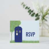 Police Box UAWG Postcard v4 Einladungspostkarte (Stehend Vorderseite)