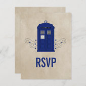 Police Box UAWG Postcard v6 Einladungspostkarte (Vorne/Hinten)