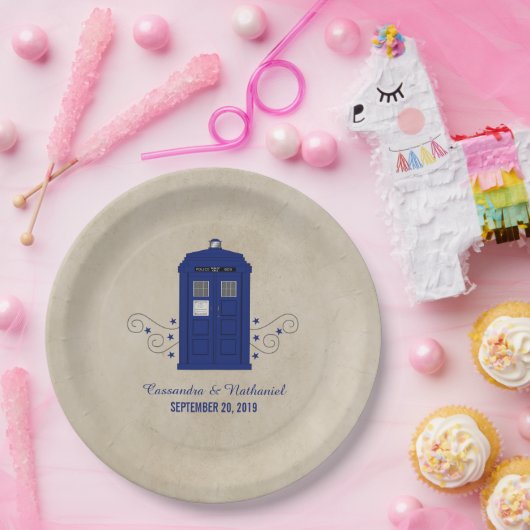 Police Box Wedding Paper Teller v6 (Party)