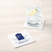 Police Box Wedding Paper Untersetzer v3 (Vor Ort)