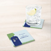 Police Box Wedding Paper Untersetzer v4 (Vor Ort)