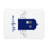 Police Box Wirbel Premium Magnet (Horizontal)