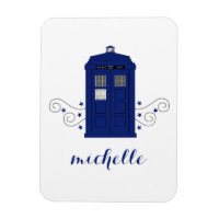 Police Box Wirbel Premium Magnet