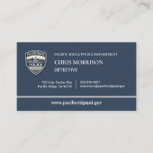 Police Business Card Visitenkarte (Vorderseite)