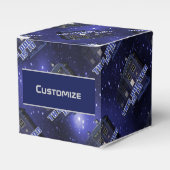 Police Call Box Cube Favor Box Geschenkschachtel (Vorderseite)