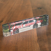 Police car namensplakette (Seite)